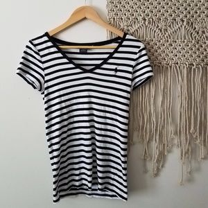 Ralph Lauren Sport V-neck Striped Tee